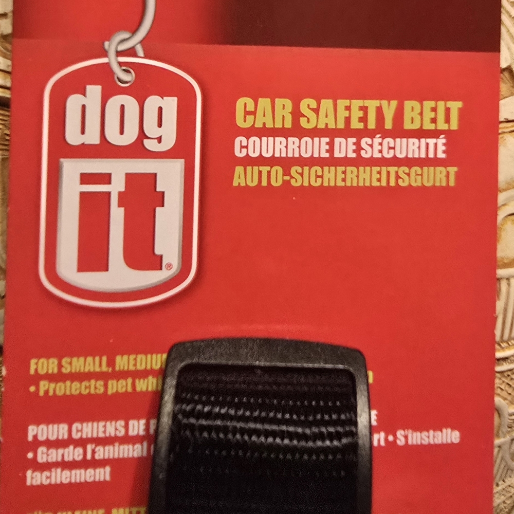 Black Car Safety Belt for Dogs